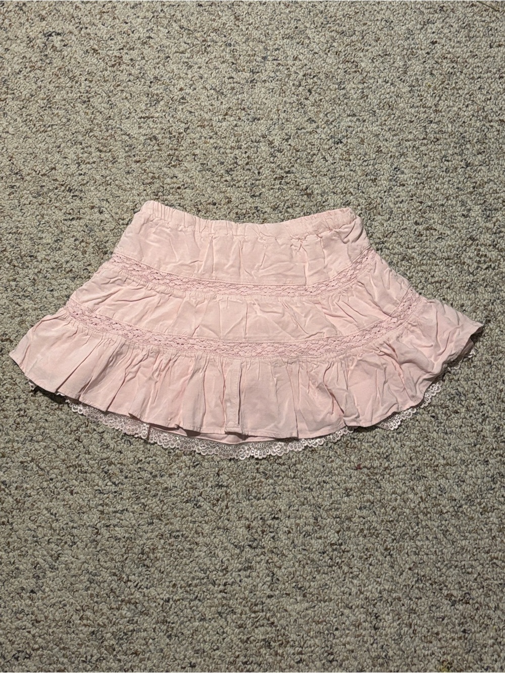 Aeropostale Soft Pink Tiered Lace Mini Skirt - Picture 4 of 7